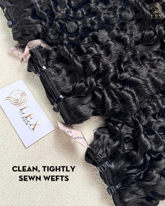 Venta al por mayor de fábrica Lexhair: Cabello virgen vietnamita 100% premium, trama rizada birmana de 100g - Product Image 2