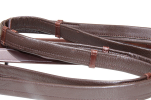 Juego de Accesorios de Cuero de Alta Calidad para Caballos Western - Riendas Planas con Cordones y Cuerda de Amarre Deportiva Duradera con Grabado - ¡Mejor Precio! - Product Image 4