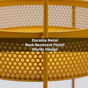 Cesta de Almacenamiento Metálica de Estilo Industrial, Organizador Resistente para Garaje o Despensa - Product Image 6