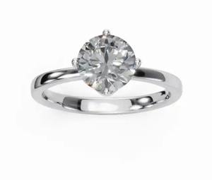 Joyería de Diamantes de 0.300 Quilates, 1 Piedra, Oro Sólido Genuino de 9k, 14k, 18k, Oro Amarillo, Rosa, Blanco, Anillo Solitario, Joyería Fina de Alta Calidad, Regalo - Product Image 3