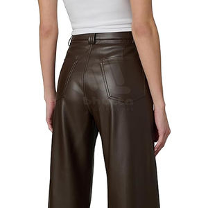 Pantalon en cuir pour femme 2026 – Hiver, haute qualité, respirant, écoresponsable, taille haute, coupe droite, personnalisable, faible MOQ - Product Image 5