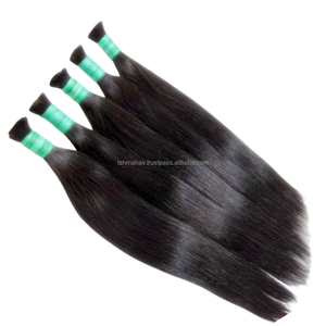 Paquetes de cabello Remy virgen natural de Indonesia, cutícula alineada, extensiones de cabello humano rectas súper dobles dibujadas sin químicos - Product Image 3