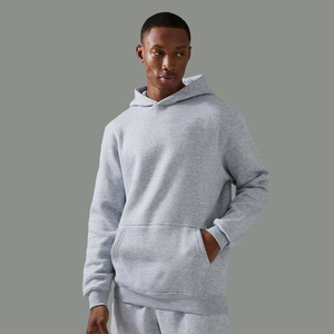 Autumn Luxury <b>Pullover</b> 400gsm Oversized Hoodie Streetwear <b>Pullover</b> Custom Logo Bulk Cotton Fleece Drop Shoulder Private Label - Product Image 4