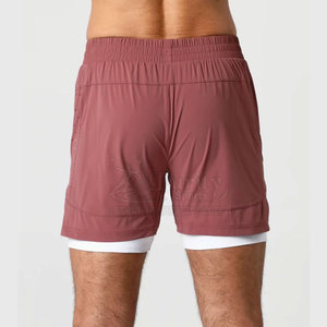 Shorts élégants 2 en 1, respirants en polyester, nouveau design, shorts 2 en 1 pour hommes - Product Image 4