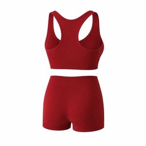 High Quality Women Yoga Set Custom <b>Lace</b> 2-Piece Gym Fitness Wear Customise Printing Lightweight <b>Elastic</b> Waist Soft Breathable - Product Image 2