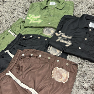 Ensemble de vêtements de sport pour homme, fabuleux, d'hiver, fin, respirant, à séchage rapide, 100% coton tissé, avec haut à manches courtes et short de sport - Product Image 3