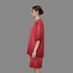 Conjunto de 2 Piezas de Verano para Mujer, de Alta Calidad, Casual, con Encaje, Bordado, por Encima de la Rodilla, 100% Algodón, Corte Regular, Estilo Urbano, Hip Hop - Product Image 6