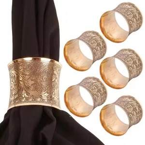 Elegante Anillo de Servilleta Metálico para Restaurante, para Decoración de Bodas, Eventos y Presentaciones de Banquetes - Product Image 2