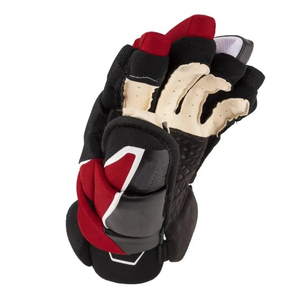Ice Hockey Gloves Full Finger PU Material <b>Hook</b> And Loop Closure Red Black White Unisex All Seasons Sports Gear - Product Image 2