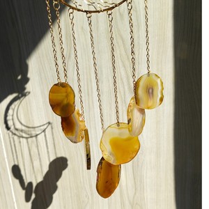 <b>Crystal</b> Round Handmade <b>Tree</b> of Life Pattern Feng Shui Theme Wind Chime for Home Decor Hanging Seven Chakra - Product Image 1