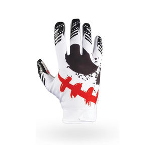 Gants de football américain pour hommes - Sangle de poignet réglable, grip en silicone antidérapant, fermeture auto-agrippante pour les sports de plein air - Product Image 4