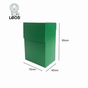 Caja Doble de Plástico PP Colorida para Cartas de Juego con Logotipo Personalizable, Capacidad para 80 Cartas con Fundas, Marca Leos - Product Image 3