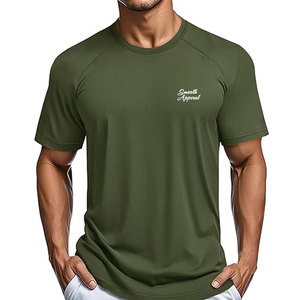 <b>Men</b> Activewear Knitted Performance T Shirts Lightweight Quick Dry <b>Stretch</b> Sports Top for Gym Workout Running and Daily Training - Product Image 1