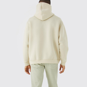 Sudadera con capucha de forro polar sólido para hombre, personalizada, de poliéster/algodón, oversize, con hombros caídos, estilo urbano, de peso pesado - Product Image 4