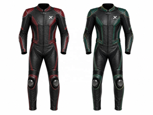 Traje de Motocicleta de Cuero de Una Pieza, Estampado Premium, para Invierno |   Negro Marrón |   Fabricante OEM/ODM |   Alta Calidad |   Personalizable - Product Image 5