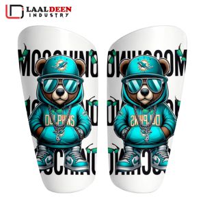 Protector de espinilla personalizado al por mayor 2026 para fútbol, sublimado, con la mejor publicidad de patrocinadores - Product Image 1