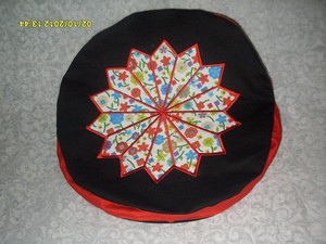 Cojín de Yoga GULLSTAR YOGA INDUSTRY, Lona de Algodón, Diseño de Estrellas Azules y Blancas, Lavable, Ecológico, Modelo GYI-YC-0008, Uso para Adultos, OEM - Product Image 3