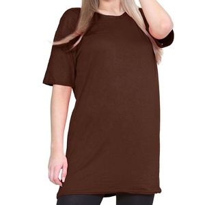 100% coton biologique t-shirts pour dames noir col en V vêtements d'été respirant imprimé motif approvisionnement en gros pour les femmes - Product Image 1