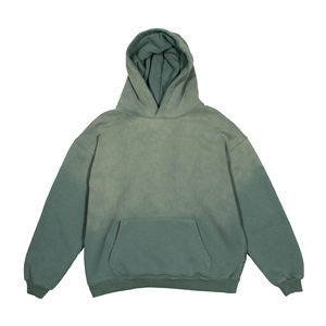 เสื้อฮู้ดดี้แฟชั่นผู้ชาย สีซันเฟด ย้อนยุค สไตล์วินเทจ ลุคสตรีทแวร์ลำลอง พร้อมบริการ OEM ODM - Product Image 1