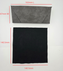 Estuche Rígido Semirrígido de PU para Gafas y Lentes de Sol, Rectangular, Hecho a Mano, con Paño de Limpieza, para Hombre y Mujer, Marca RTS Fashion - Product Image 6