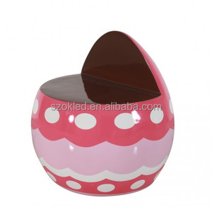 Chaise œuf de <span class=keywords><strong>P</strong></span>âques (rose) Arbre aux œufs de <span class=keywords><strong>P</strong></span>âques Lapin assis Plante carnivore le Cavalier sombre Ballerine Princesse Bonbon Fée - Product Image 2