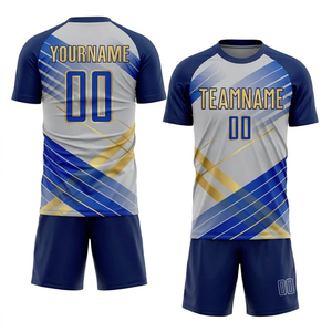 Maillots de football de ligue professionnelle avec nom personnalisé et tailles plus grandes, 100 % polyester, production OEM pour les marques B2B - Product Image 5