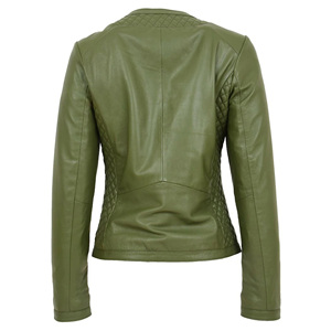 Veste en cuir véritable pour femme, taille adulte, design personnalisé de qualité supérieure, veste en cuir pour femmes - Product Image 5
