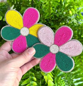 Decorative Embroidery Glass Cup <b>Coaster</b> Handmade Classic Design Eco-Friendly Durable Beverage Mat Dining Table Accessory Home - Product Image 1
