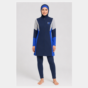 Women's Modest 4-Piece Burkini Set Custom Made Casual Stylish Design Full Coverage <b>Muslim</b> <b>Swimwear</b> Eco-Friendly Breathable Long - Product Image 6