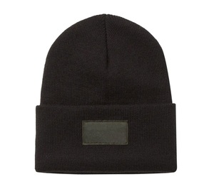 Chapeau beanie décontracté 100% laine pour hommes et femmes, motif à carreaux avec broderie 3D, casquette imprimée numériquement - Product Image 4