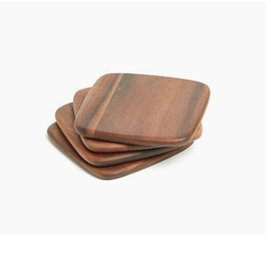 Posavasos de madera de lujo, ecológicos, cuadrados, resistentes al calor, para proteger mesas en hoteles y restaurantes, en oferta. - Product Image 1