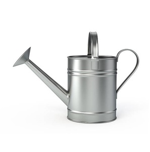 Regadera de Metal Plateado de Estilo Clásico para Interiores y Exteriores, Decorativa, para Mesa, Soporte para Flores, Artículos de Jardín - Product Image 1