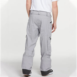 Pantalones de Esquí Unisex para Adultos, Color Marrón, con Cierre en la Parte Inferior de la Pierna, Bolsillos, Talla Grande, Impermeables y Transpirables, Servicio OEM - Product Image 2