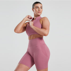 Top Corto Personalizado con Cierre de Cremallera, Sin Mangas, 100% Algodón, Corte Regular, Transpirable, de Secado Rápido, para Gimnasio y Entrenamiento, Camiseta sin Mangas para Mujer - Product Image 5