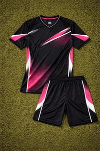 ชุดฟุตบอลผู้ใหญ่สีส้ม SHAFIQ SPORTS แขนสั้น ผ้าโพลีเอสเตอร์ 100% แห้งเร็ว ระบายอากาศดี คอกลม พิมพ์ลายดิจิตอล แบบสั่งทำ - Product Image 2