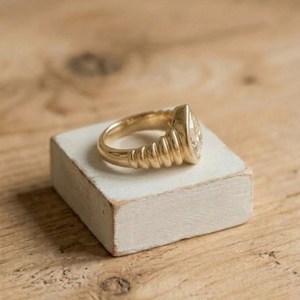 Pear Cut Lab Grown Diamond DEF VSVVS 10K 14K 18K Solid Gold IGI Certified Signet Wedding Ring Bezel Set Ring Custom Vintage Ring - Product Image 5