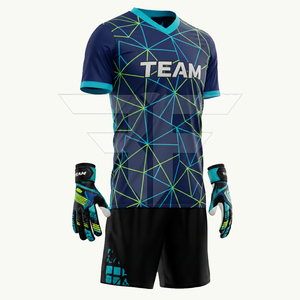 Uniforme de Fútbol Personalizable de Secado Rápido, Servicio OEM, Fabricado en Pakistán, Uniformes de Fútbol Transpirables Estampados de Alta Calidad en Existencia - Product Image 1