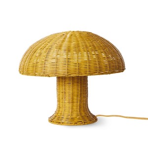 Lampe de chevet adorable en forme de champignon en rotin tressé à la main pour chambre d'enfant - Product Image 5