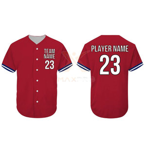 Uniformes de baseball pour hommes fabriqués en usine, design unique, respirants, de haute qualité, avec logo personnalisé imprimé - Product Image 2
