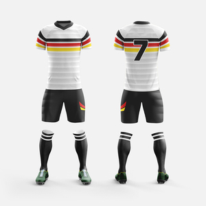 Custom Football Sports Set Soccer Shirt Shorts Socks <b>Athletic</b> Uniform Short Sleeve Team Practice Match Wear Premium Apparel - Product Image 1