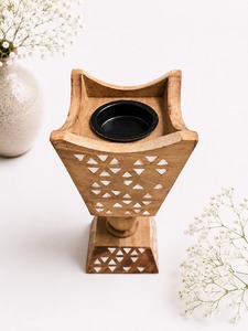 Quemador de Incienso Mubkhar de Madera Moderno y Elegante, Ecológico, Antiolores, Soporte Decorativo para Incienso, Accesorio para Quemar Fragancias - Product Image 5