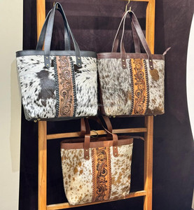 Nuevo bolso de mano de cuero con pelo personalizado para mujer occidental, bolso de mano personalizado de cuero genuino, gran colección de Damas - Product Image 3