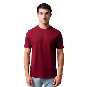 Mens <b>Plain</b> Crew Neck Cotton T Shirt Short Sleeve Soft Breathable Casual Regular Fit Summer <b>Tee</b> Custom OEM Apparel Clothing - Product Image 5