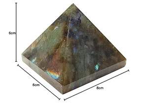 Hot Selling High Quality Natural Soha Agate Labrodite Fleshy <b>Crystal</b> Rectangle Gemstone Love Handmade Chinese New <b>Year</b> - Product Image 4