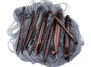 Ganchos de Crochet de Madera de Primera Calidad, Agarre Cómodo, Herramientas de Manualidades Duraderas para Tejer y Proyectos con Hilos - Product Image 4