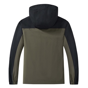 Men's Thin <b>Summer</b> Outdoor <b>Lightweight</b> Breathable Long-sleeved Hooded Windbreaker <b>Jacket</b> Sun Protection Solid Waterproof - Product Image 2