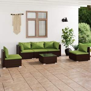 Set Lounge da Giardino Marrone e Verde - Product Image 1