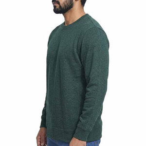 Luxury Customized Heavyweight Men's Polyester/Cotton Crew Neck Sweatshirt Regular Length Autumn Blank Plain - Product Image 6