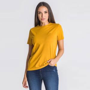 Camisetas deportivas informales de verano para mujer, ligeras, de punto de algodón transpirable de alta calidad, de corte regular, color rojo - Product Image 5