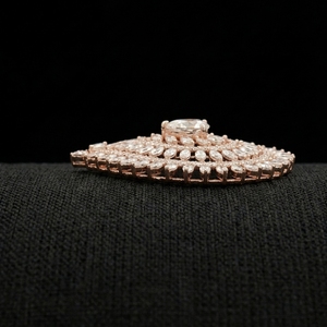 Colgante de Diamantes Chapado en Oro Rosa de 9k con Certificado IGI de Lujo, Diseño Moderno para Uso Diario de Mujeres y Niñas - Product Image 2